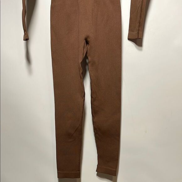 Brown Long Sleeve Bodysuit - Picture 7 of 7